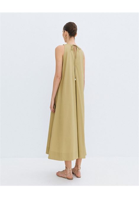Vestito con scollo a V e coulisse ACCESS fashion | 63-3443-187OLIVE